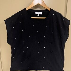 Boutique Rhinestone Studded Shirt by Gilli